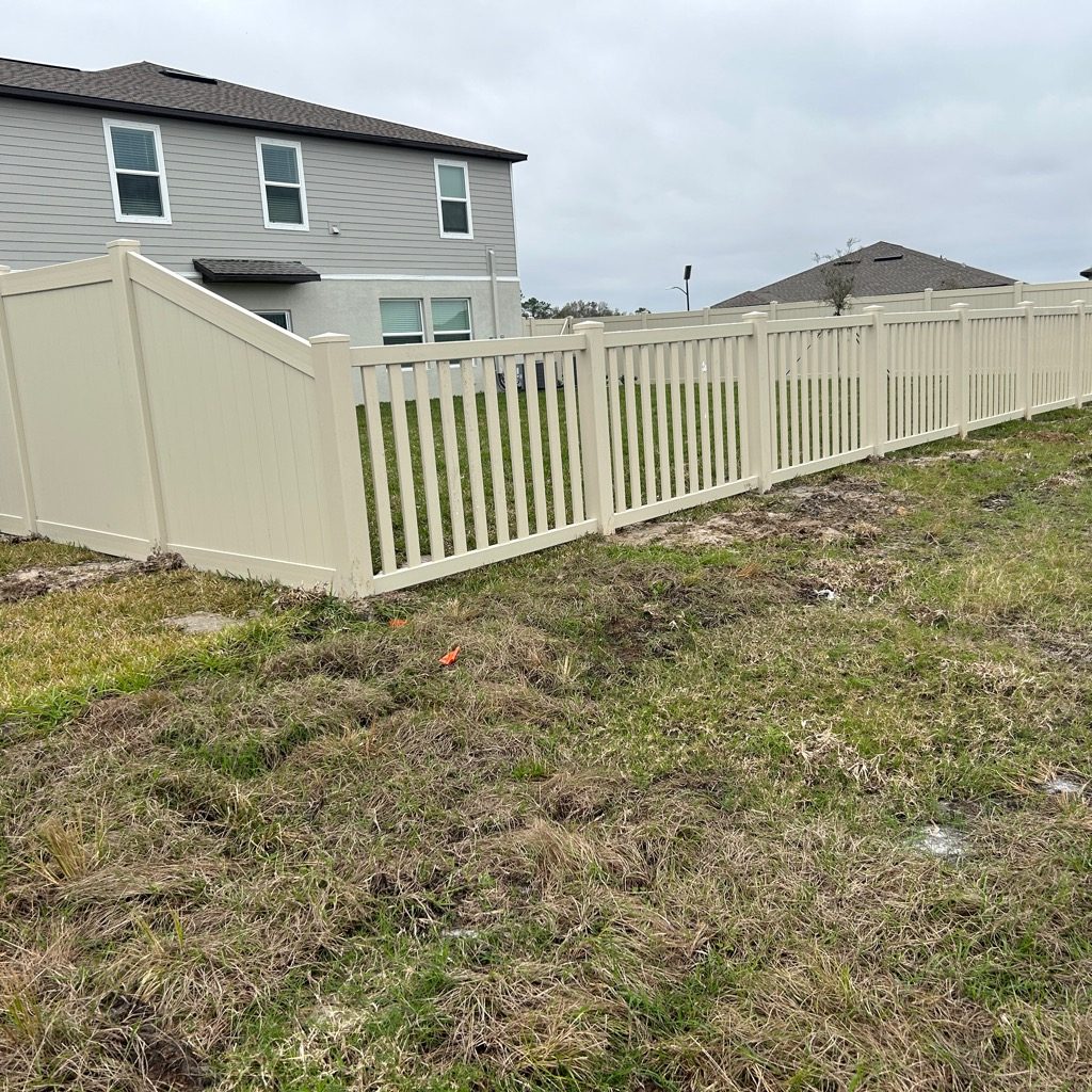 4' H Tan PVC Privacy - Thumbnail 2