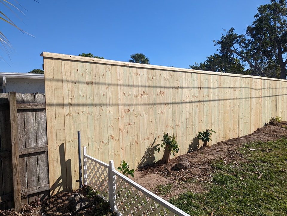 8' H Pressure Treated Wood Stockade - Photo 1