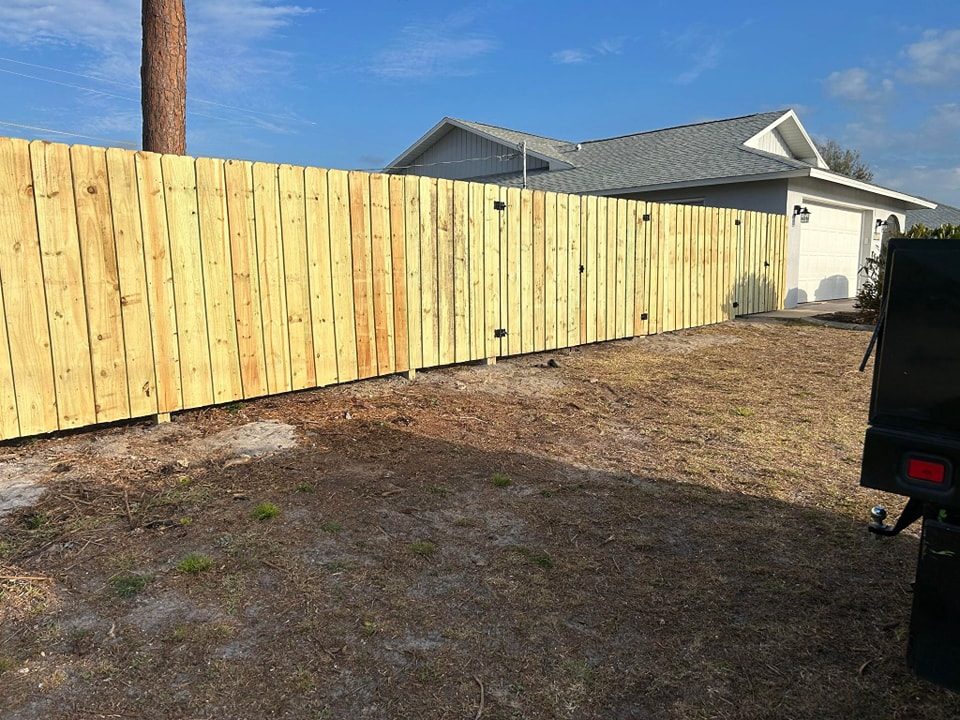 6' H Pressure Treated Wood Board on Board - Photo 1