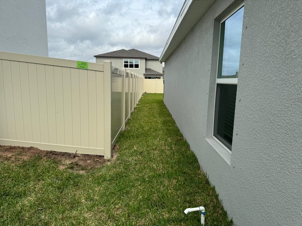 North River Fence Completes Premier Residential Installation of 82 Feet of 6-Foot High Tan PVC Privacy Fence in Berry Bay Community - Photo 1