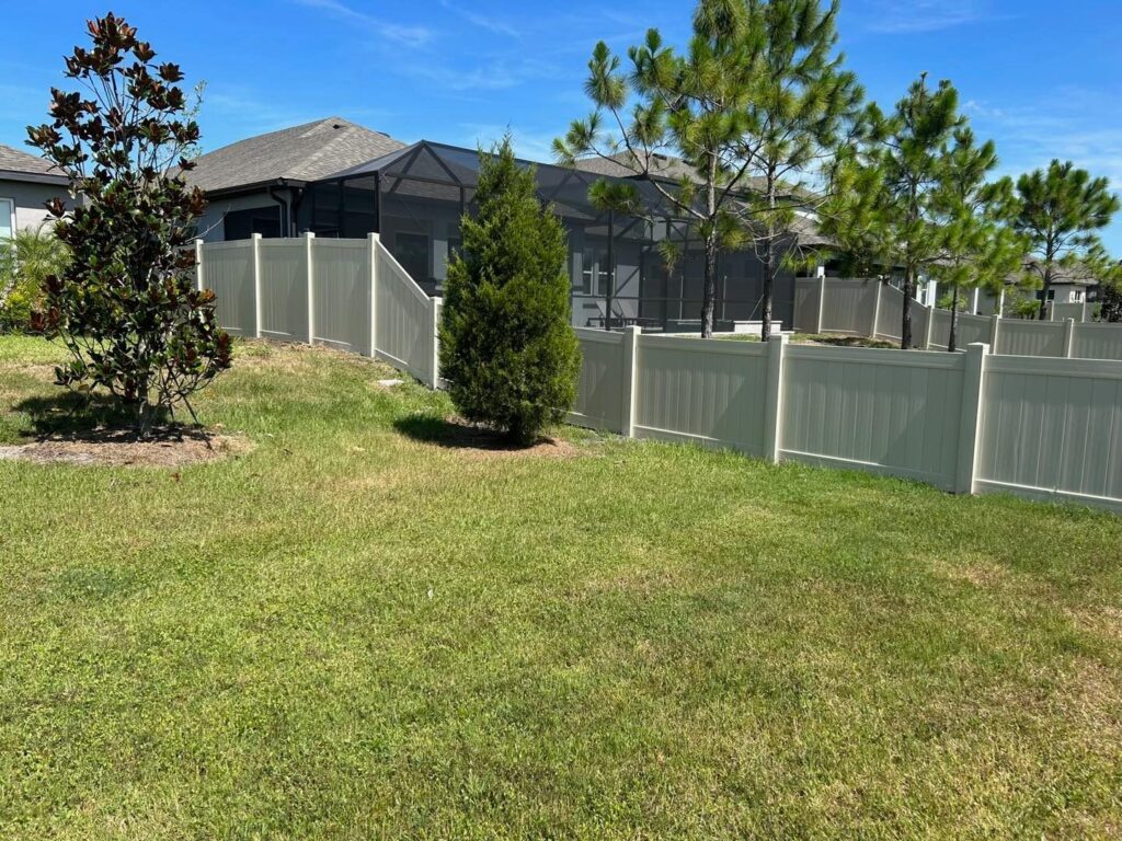 6' H Tan PVC Privacy & 4' H Tan PVC Privacy - Photo 1