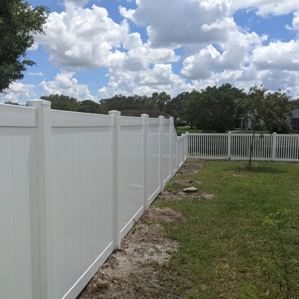 6' H White PVC Privacy & 4' H White PVC Picket - Photo 1