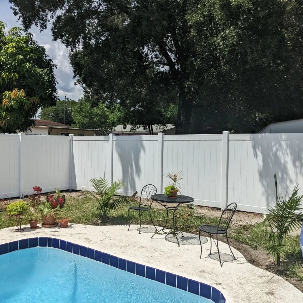 6' H White PVC Privacy - Photo 1