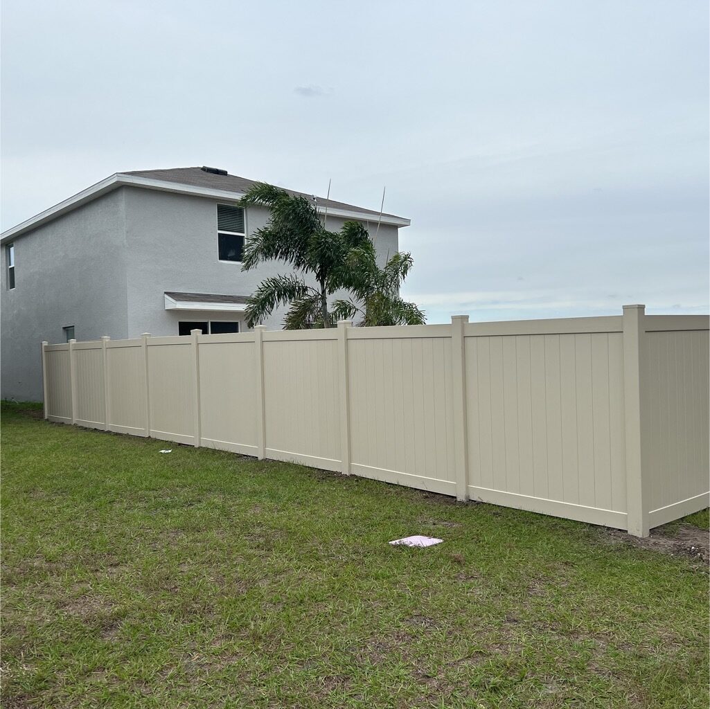 6' H Tan PVC Privacy - Photo 1