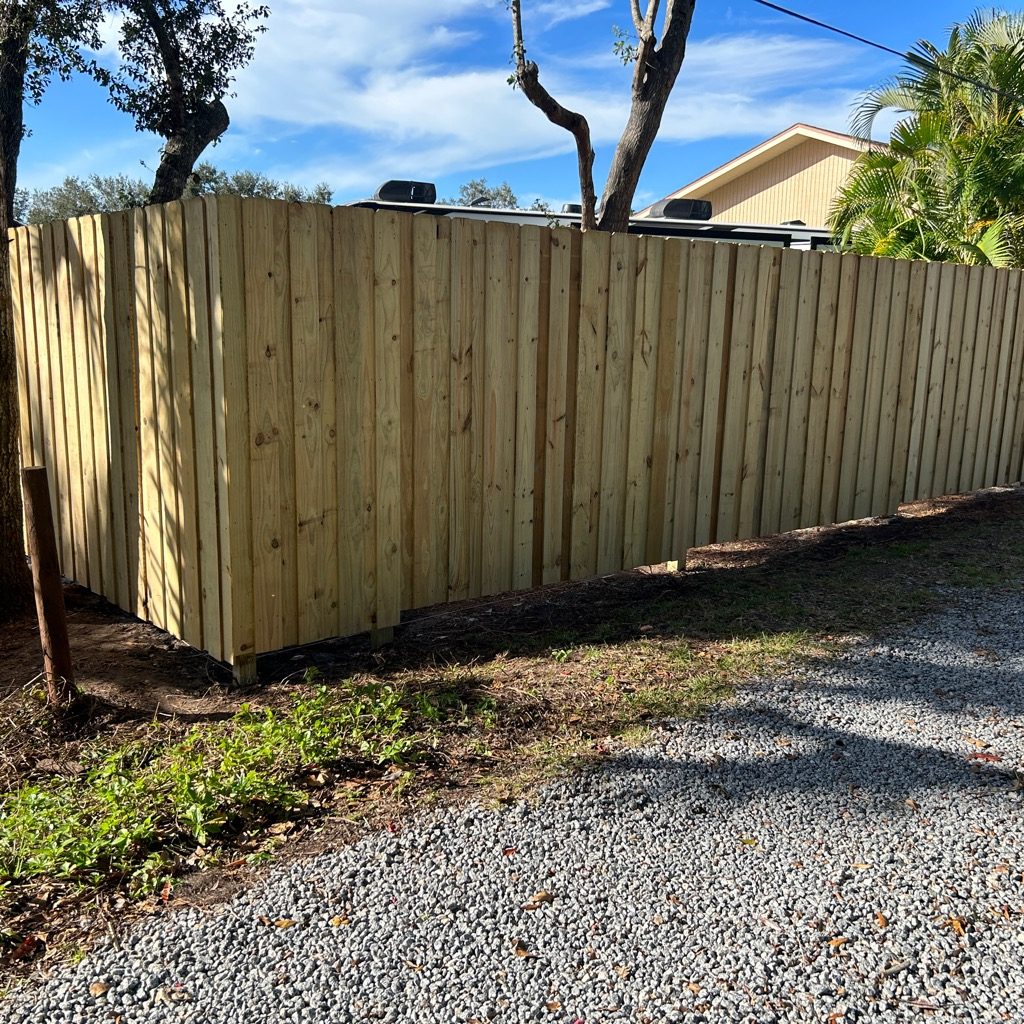 6' H Pressure Treated Wood Board on Board - Photo 1